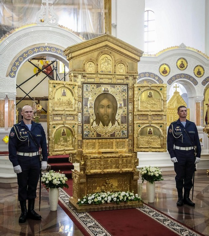 Главный икона храм Вооруженных сил РФ спас Нерукотворный